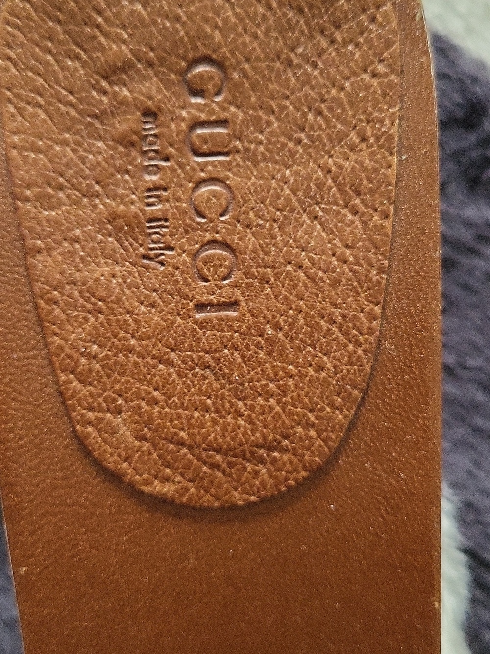 Gucci Brown Monogram Canvas & Leather Slide Mules with Gold Hardware - Picture 7 of 16